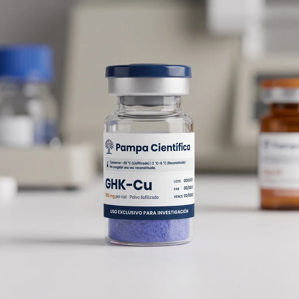 Vial de GHK-Cu 100 mg de Pampa Científica