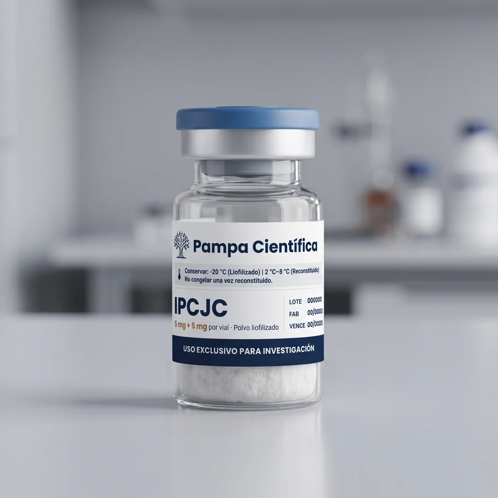 Vial de IPCJC (ipamorelina + CJC-1295) 5 mg + 5 mg de Pampa Científica