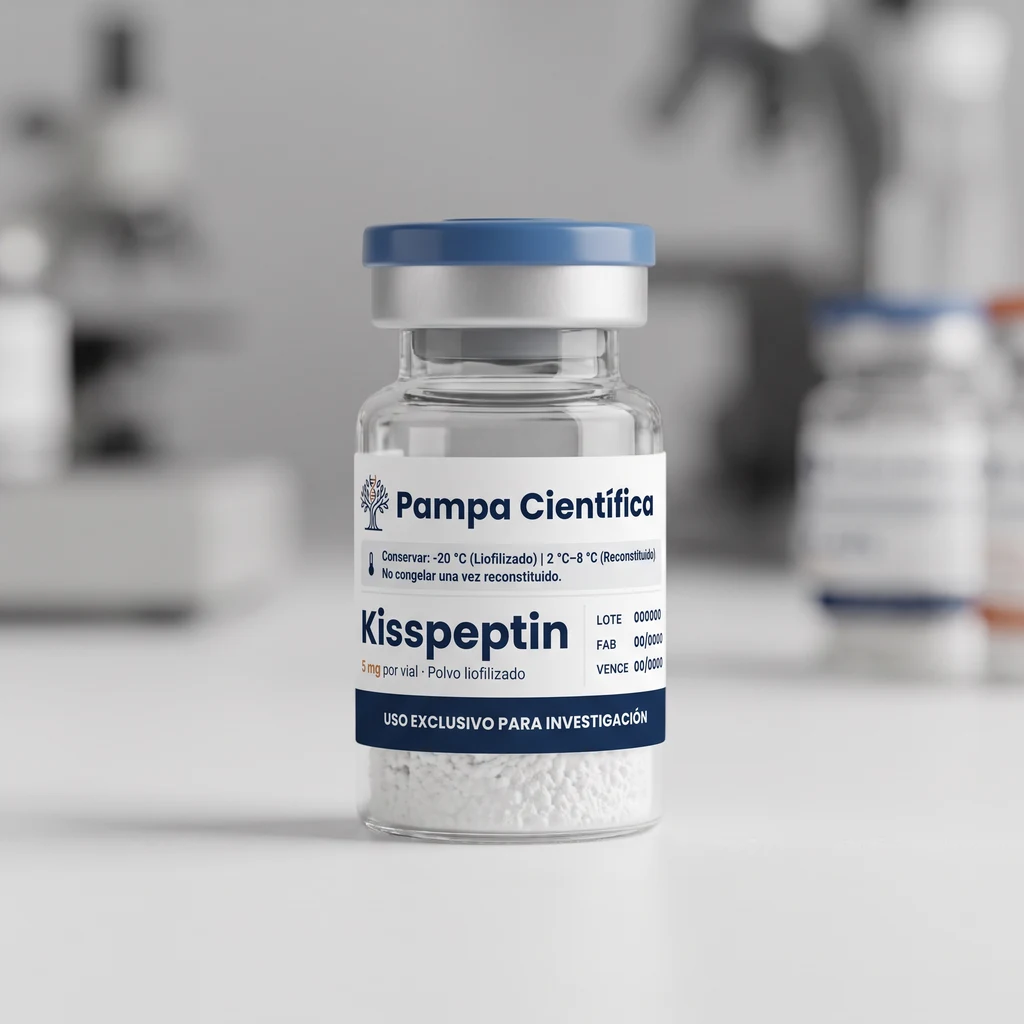 Vial de kisspeptina 5 mg de Pampa Científica